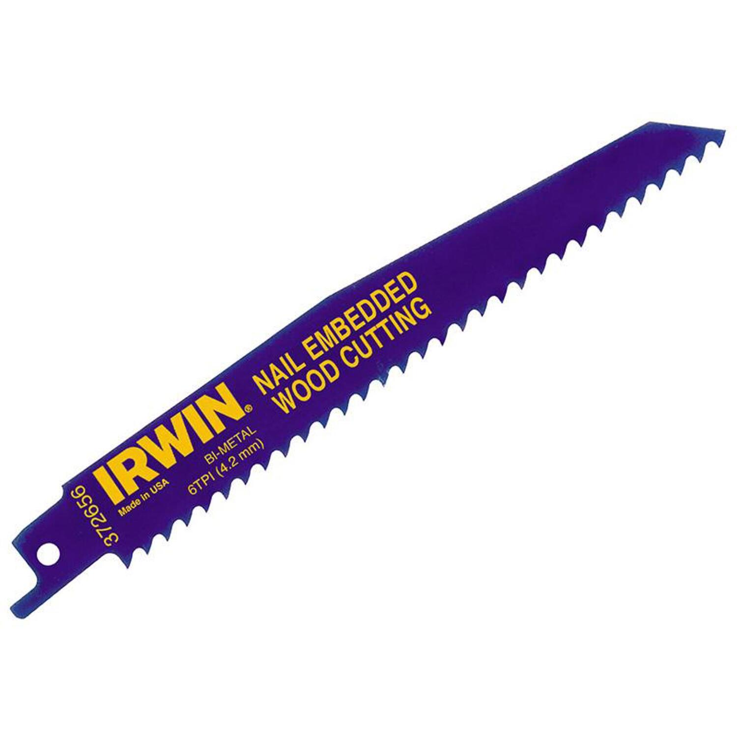 Irwin 10504155 Sabre Saw Blade 656R 150Mm Nail Embedded Wood Cut Pack Of 5 - Image 9