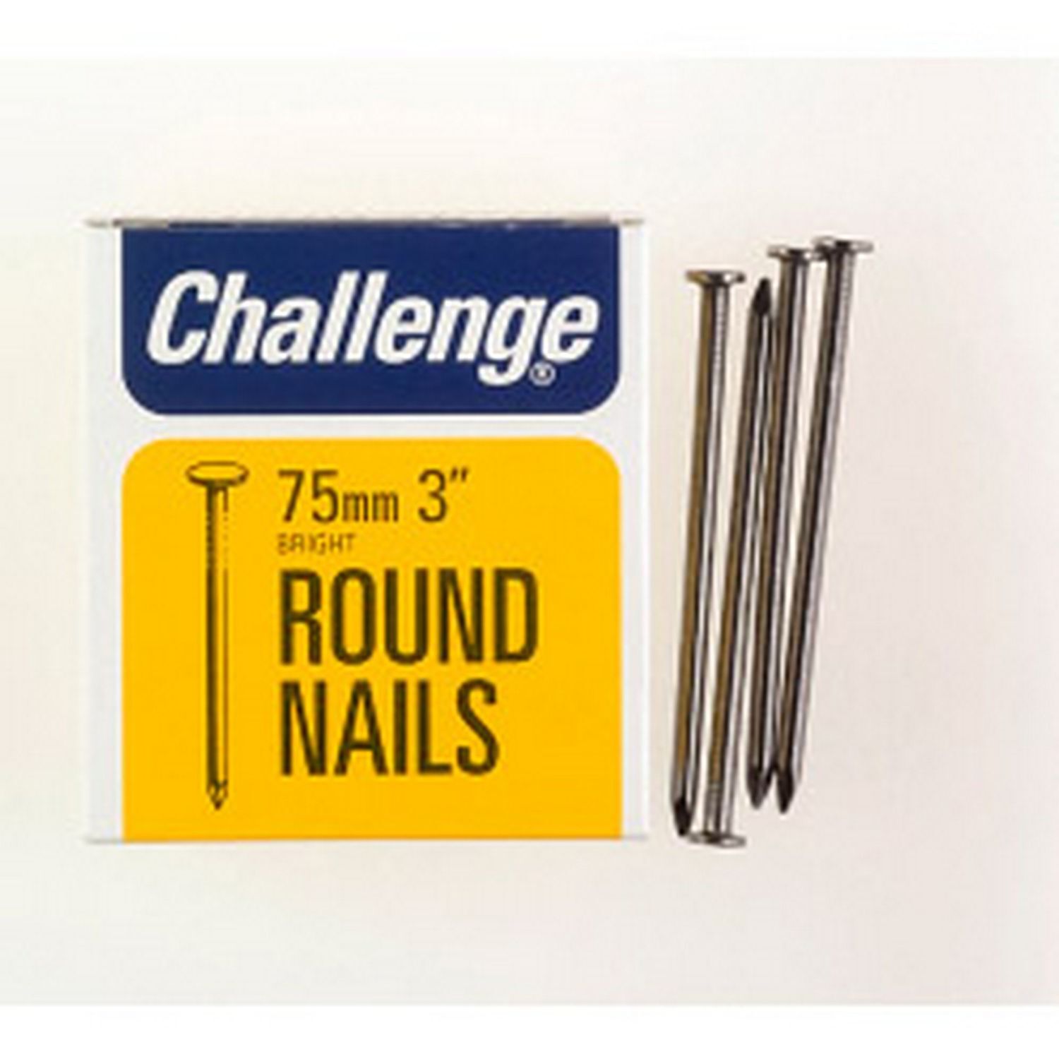 Challenge Steel Round Wire Nails - Silver