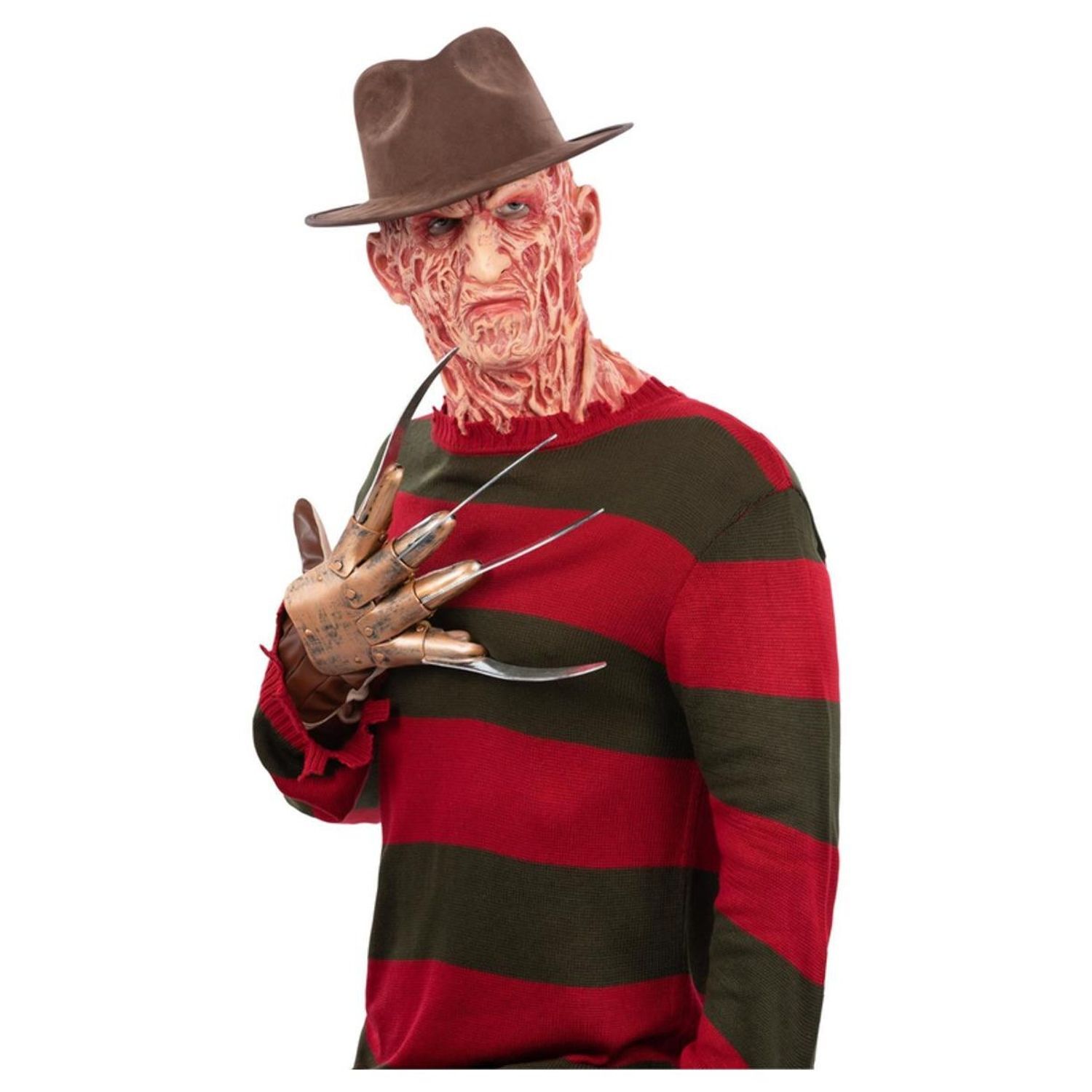 A Nightmare On Elm Street Mens Freddy Krueger Costume Jumper - Brown/Red