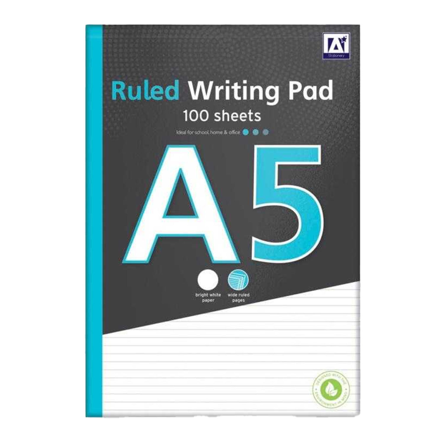 Ig Design Ruled A5 Notepad - Multicoloured