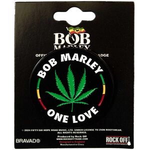 Bob Marley Leaf Badge