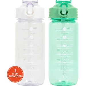 Flip-Up Straw Bottle with Handle