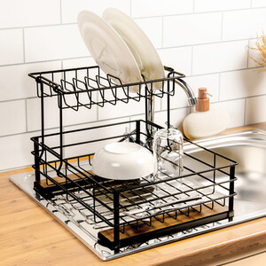 Malmo 2 Tier Bamboo Dish Drainer