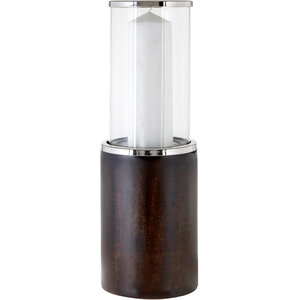 Hampstead Small Mango Wood Hurricane Candle Holder
