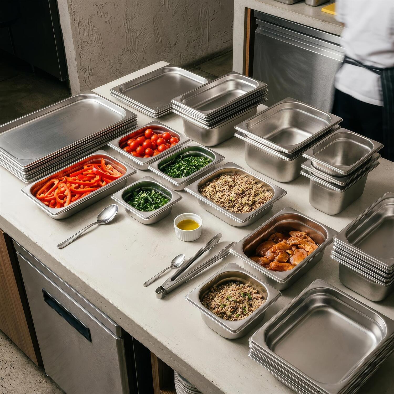 Image of Stainless Steel Gastronorm Container 1/3 1.5L&hellip;