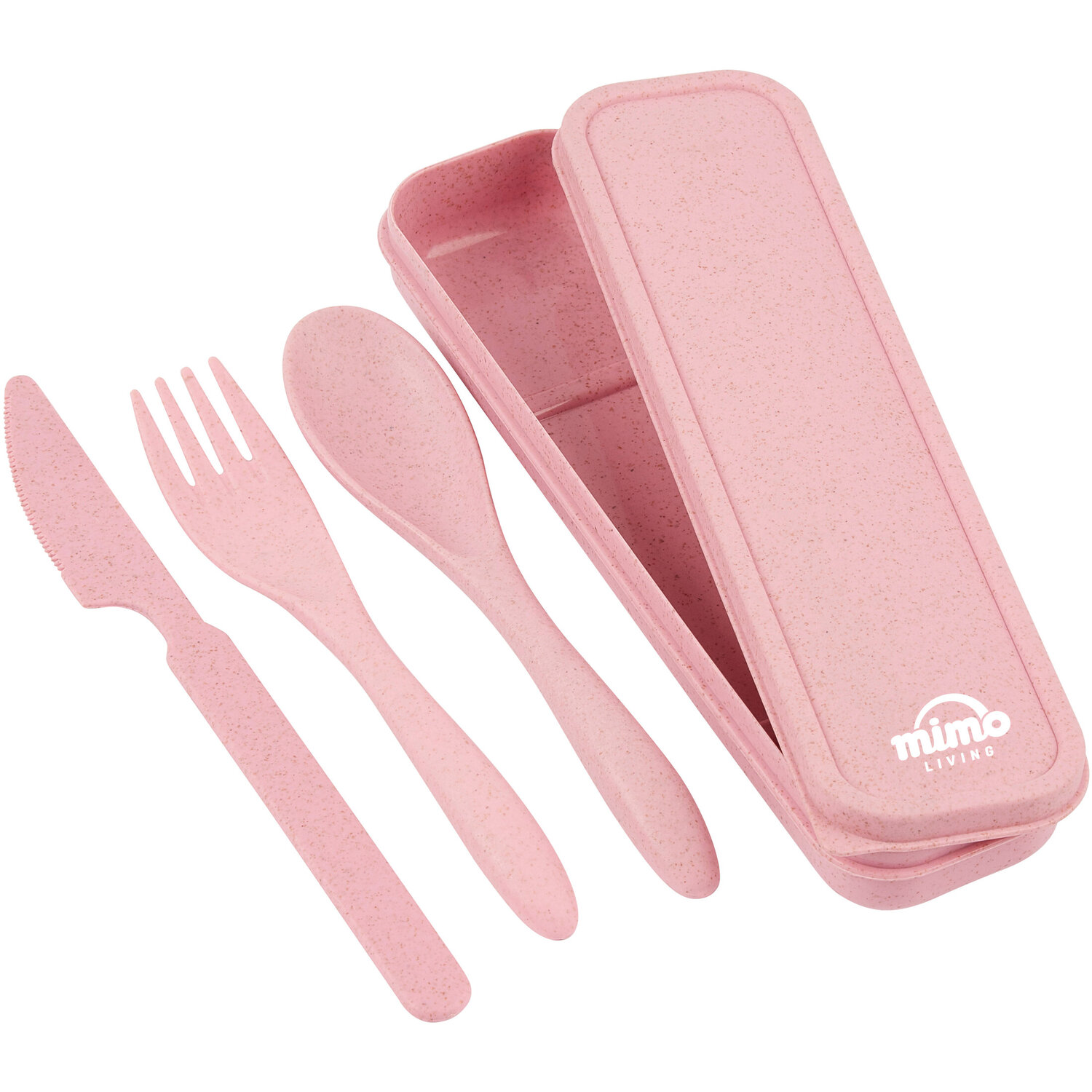 Maison By Premier Mimo Pink 3 Piece Travel Cutlery Set - Pink