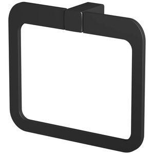 Bathwell Jupiter Black Towel Ring
