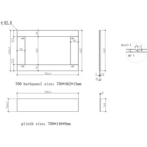Black Gloss Bath Panel Pack 1700/700mm - Traditional Side & End MDF