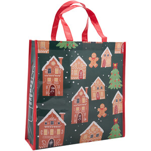 Gingerbread House Christmas Shopper Bag