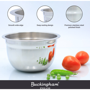 Buckingham Deep Salad Mixing Bowl 26 cm, 5.2 Litre