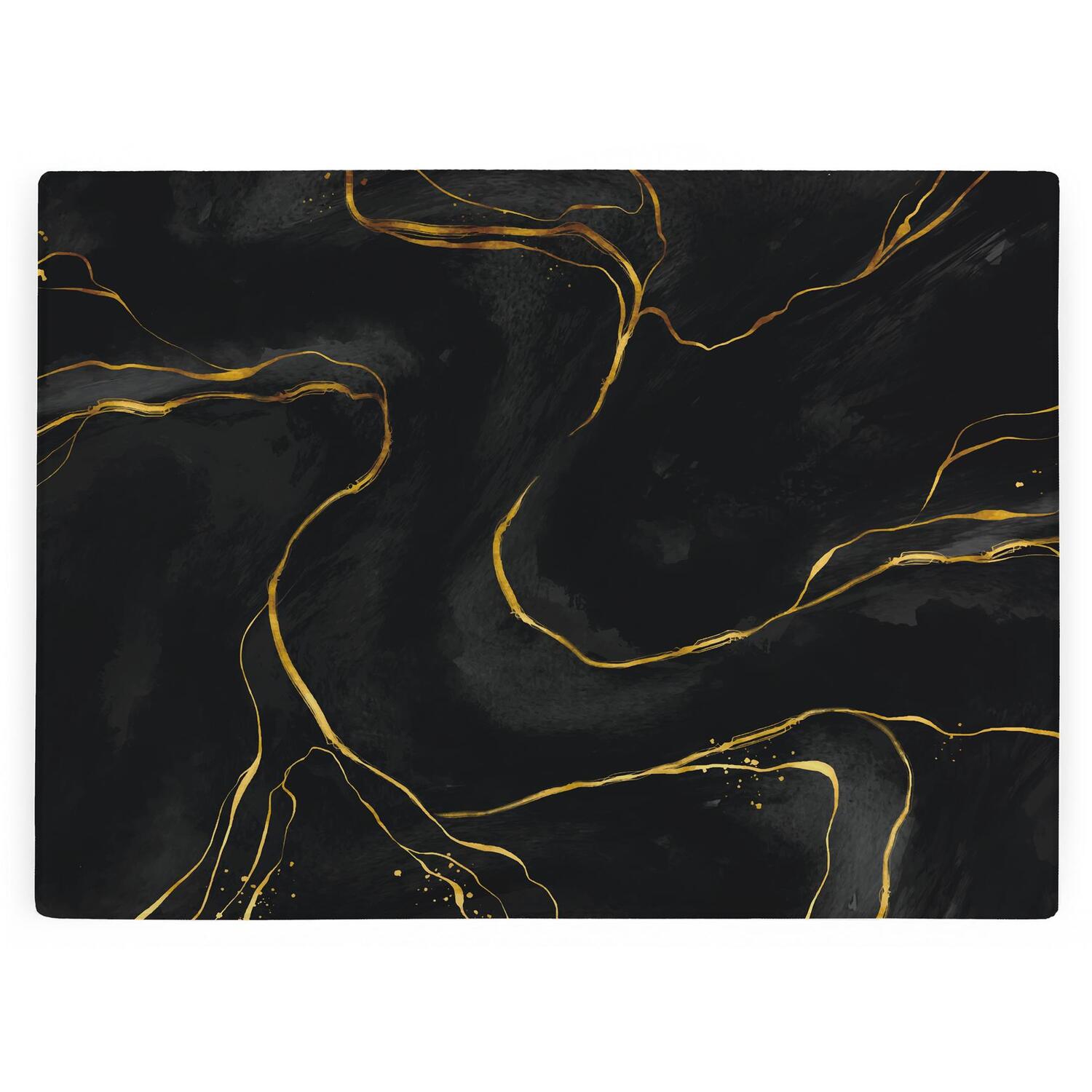 Image of Black & Gold Marbled Worktop Protector&hellip;