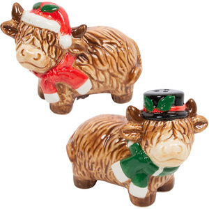 Highland Cow Salt and Pepper Shakers Set