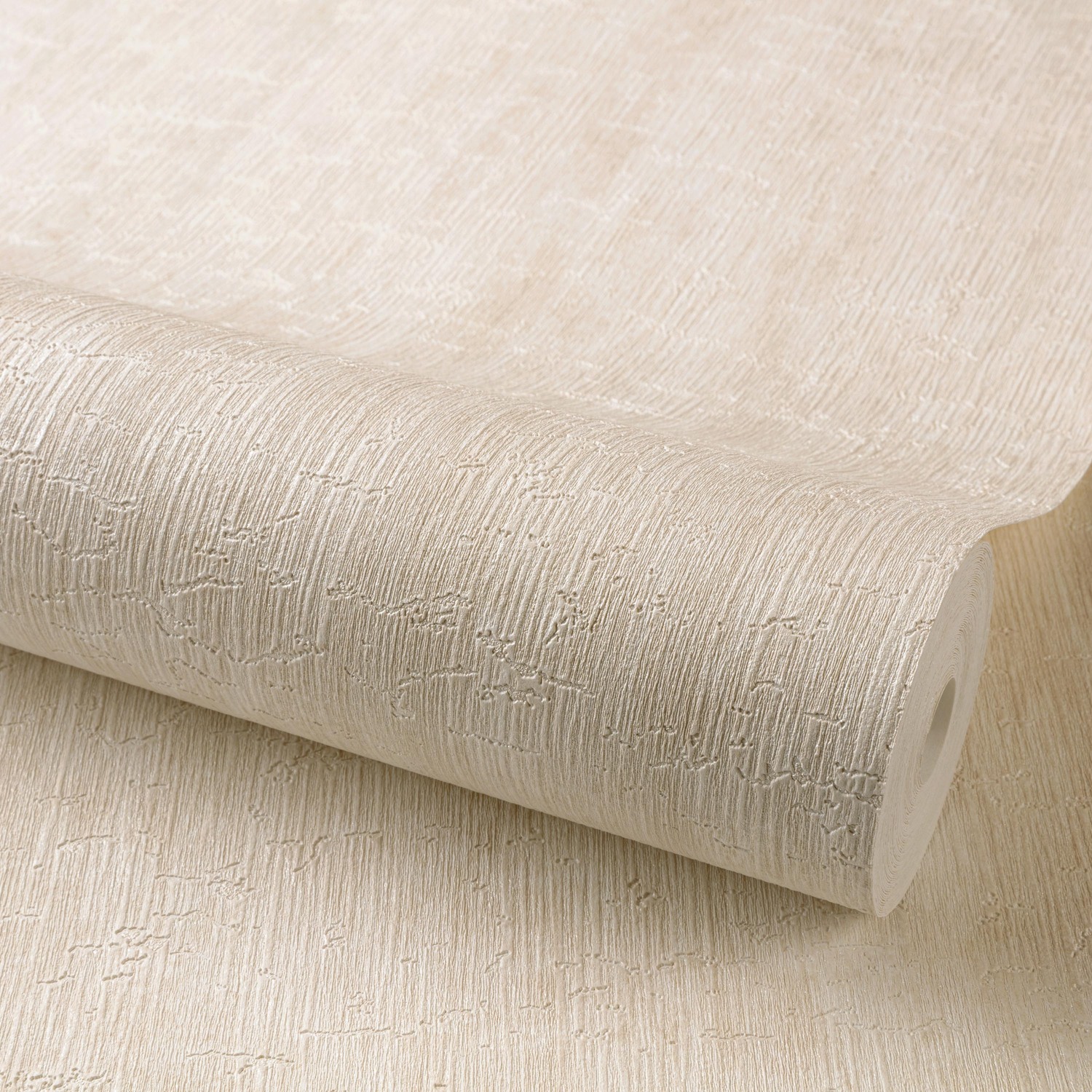 Grandeco Boutique Aspen Bark Texture Embossed Wallpaper - Off White