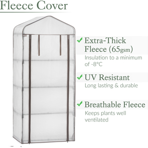 Christow Greenhouse Fleece Cover - 4 Tier