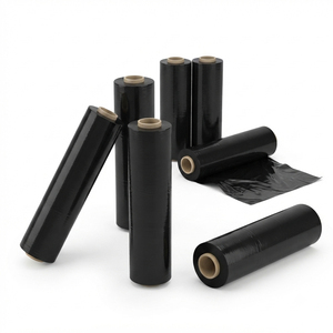 1 Roll 400mm Standard Core Black Tear-Resistant Pallet Stretch Film