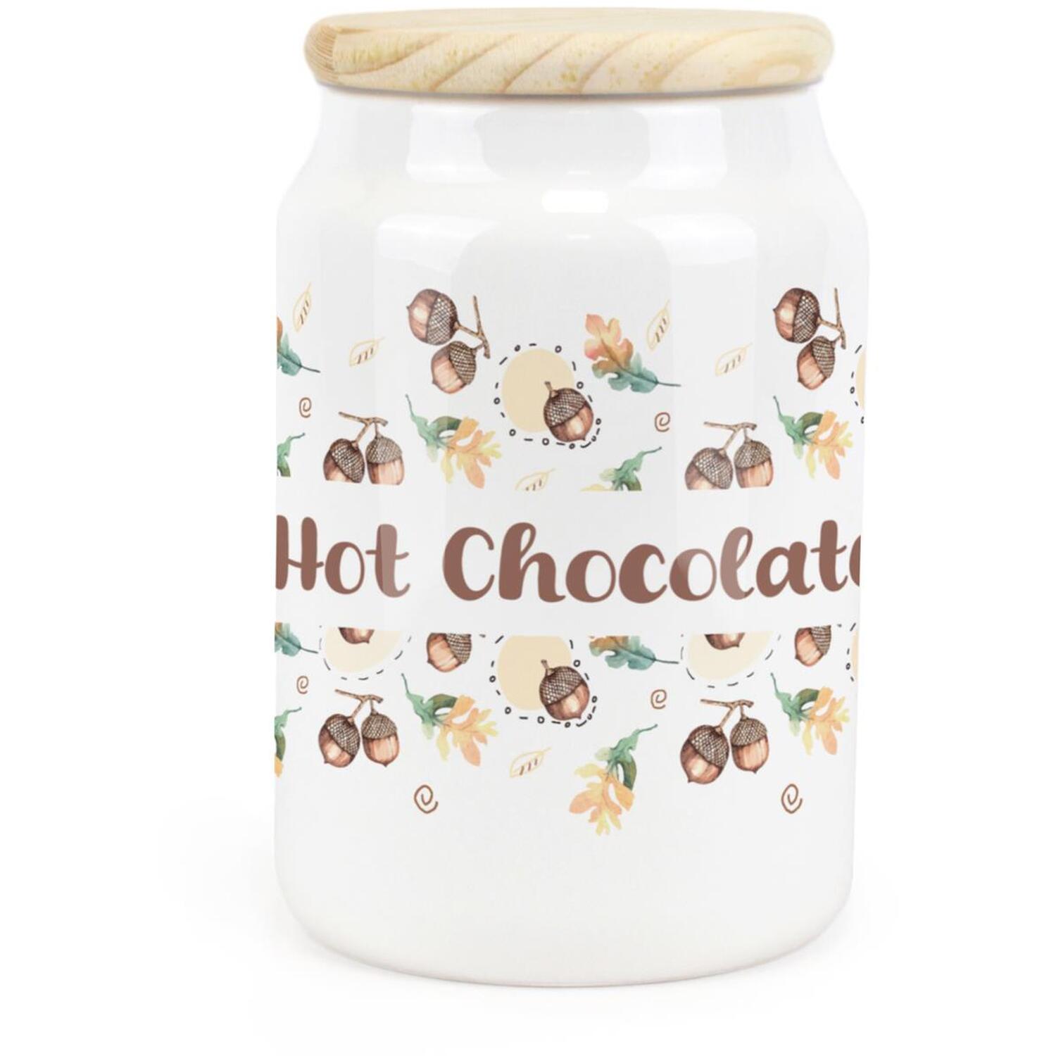 B&Q - Purely HomeAcornsHot Chocolate CanisterKitchen Storage Jar - Image 2