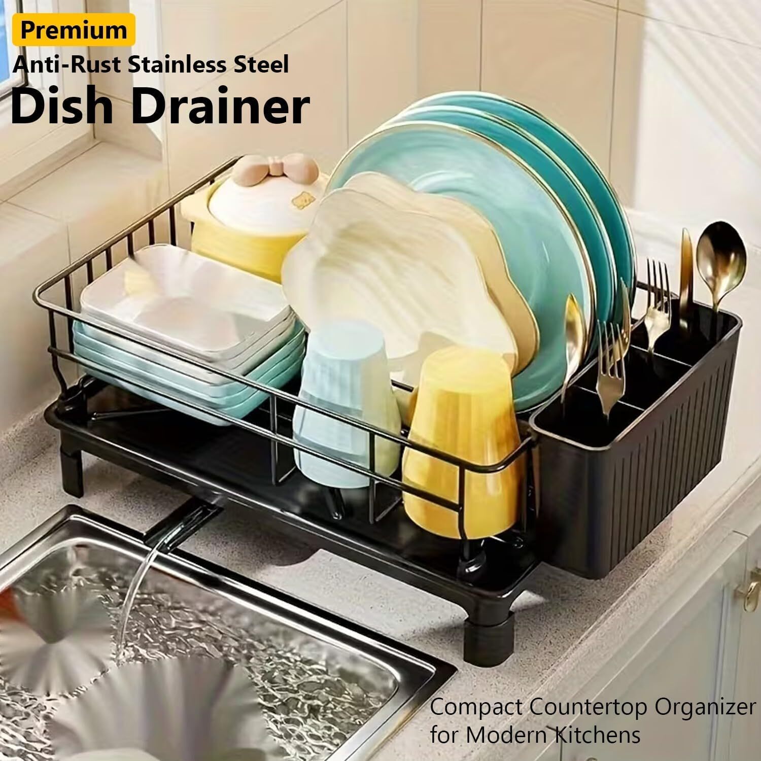 Image of 1 Tier Dish Drainer Rack -&hellip;