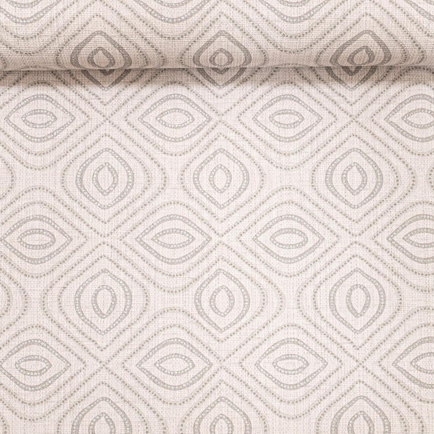 3 Light Grey Silver Wallpaper Vinyl Geometric Textured Fork Weaving Effect Retro - Image 4