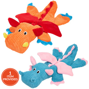 Unstuffed Multi Texture Dragon Pet Toy