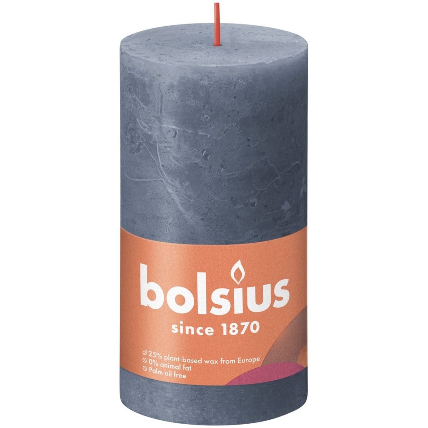 Kdmd Unisex Dark Blue Bolsius Rustic Twilight Blue Shine Pillar Candle 130Mm X 68Mm In - Image 2
