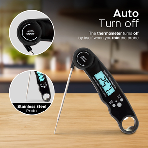 Keplin Meat Thermometer, Instant Read Food Thermometer, Backlight LCD