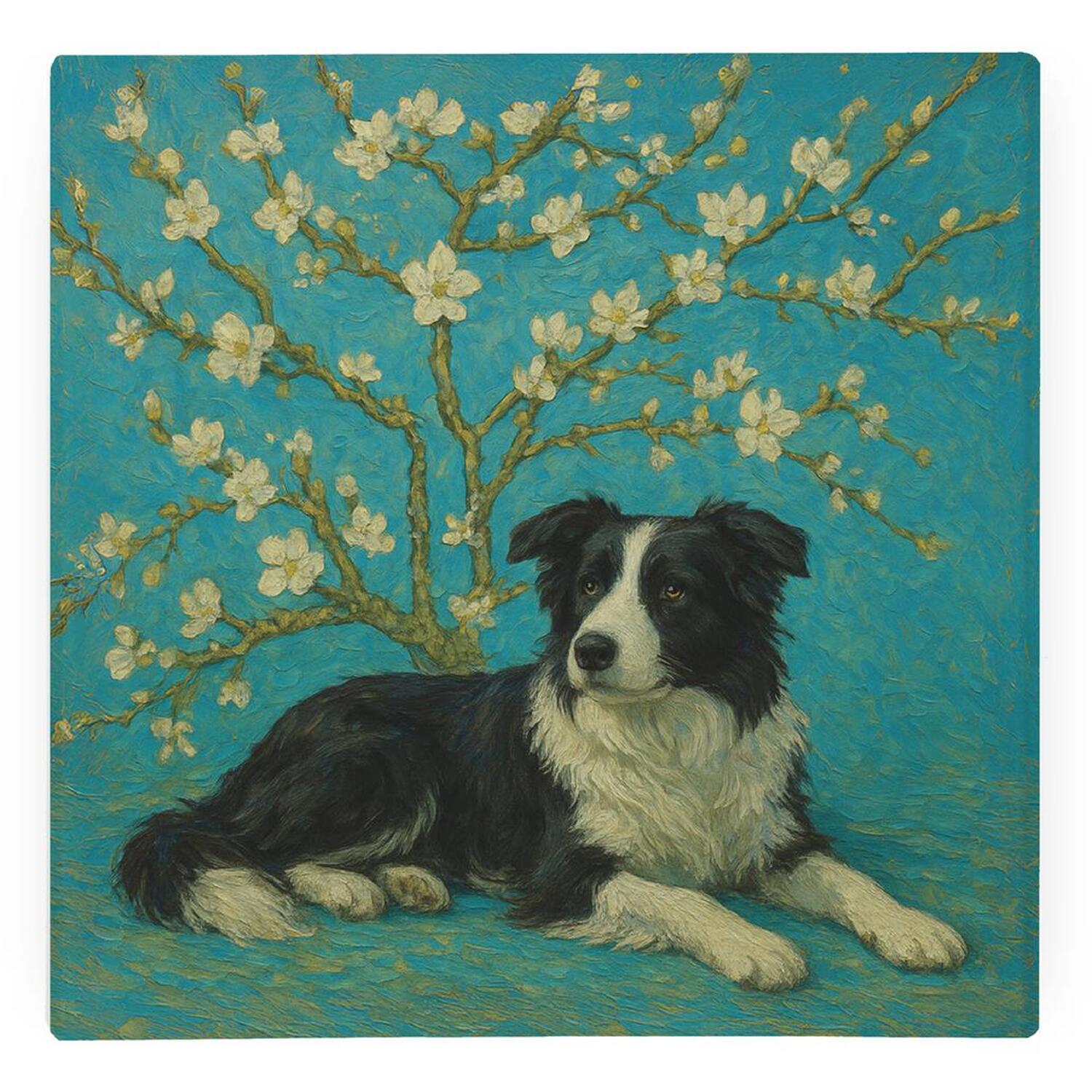 Image of Van Gogh Border Collie Glass Hot&hellip;