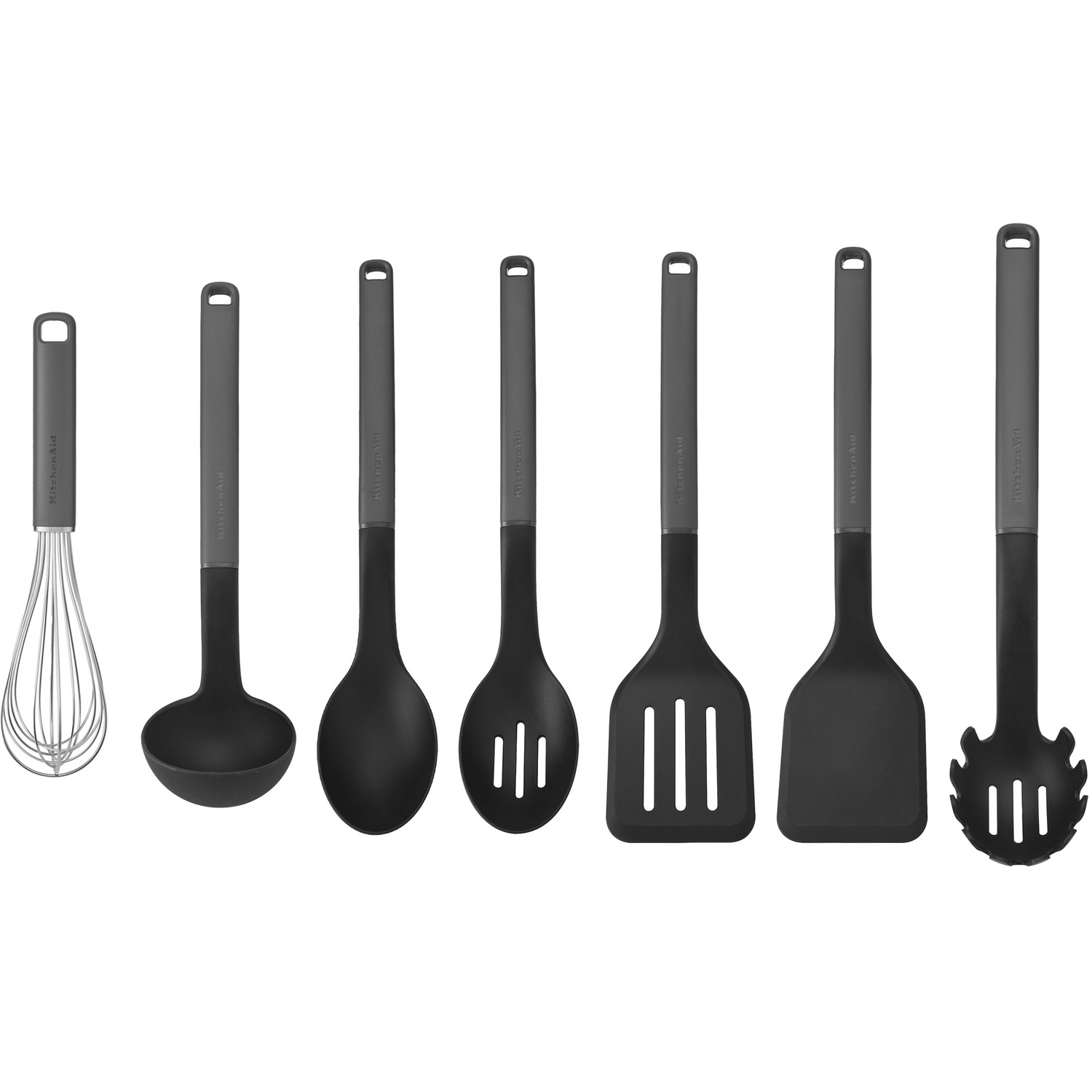 KitchenAid 7pc Utensil Set, Heat Resistant Cooking Utensils, Non-Stick Safe with Durable Handles - Image 2