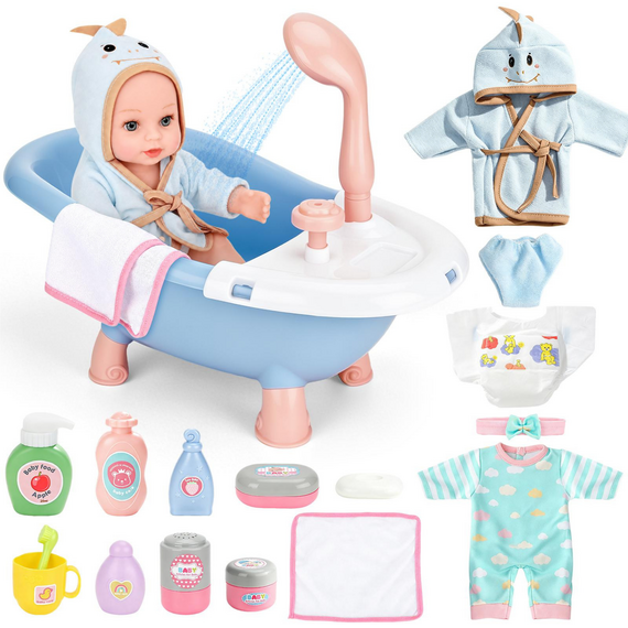 Baby Doll Bath Playset