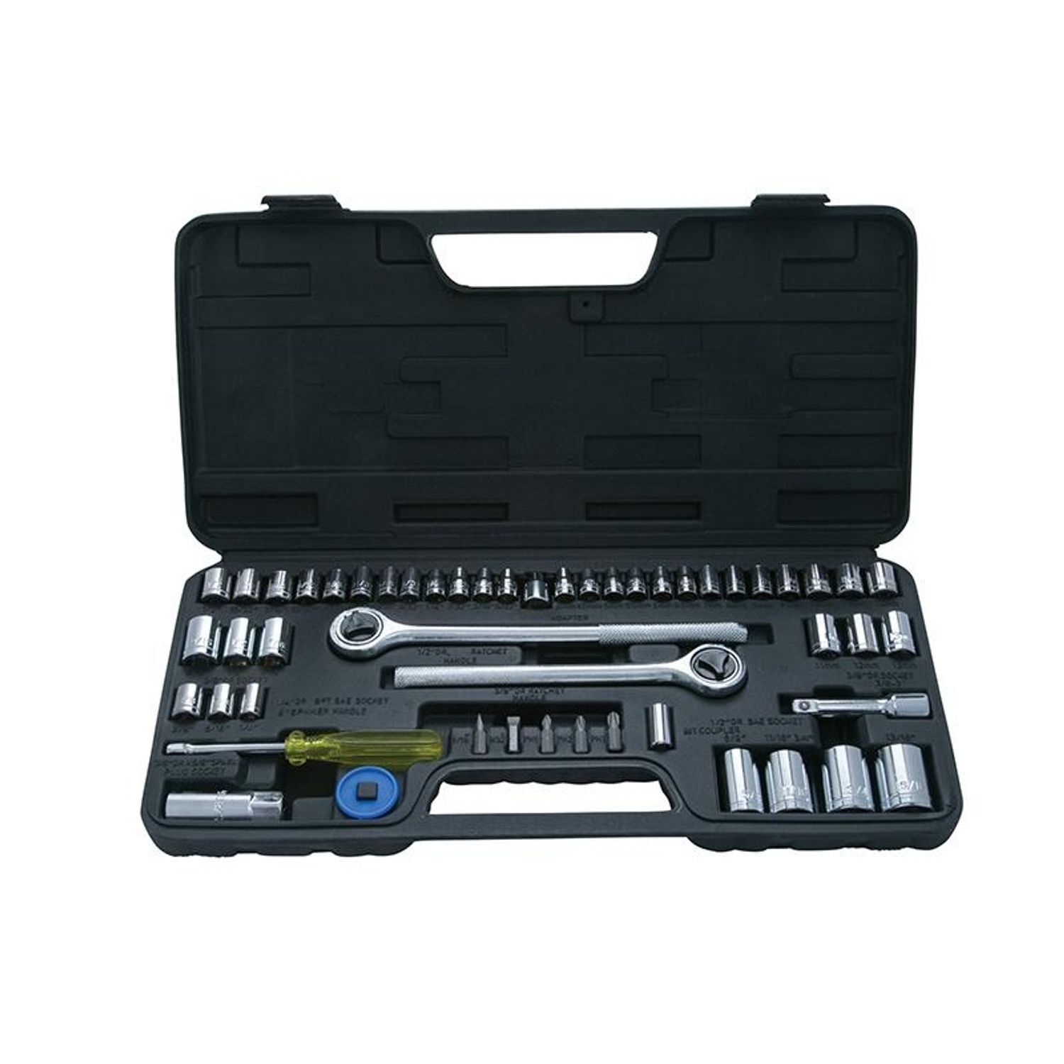 Bluespot Tools Mixed Drive Socket Set, 52 Piece - Multi Colour