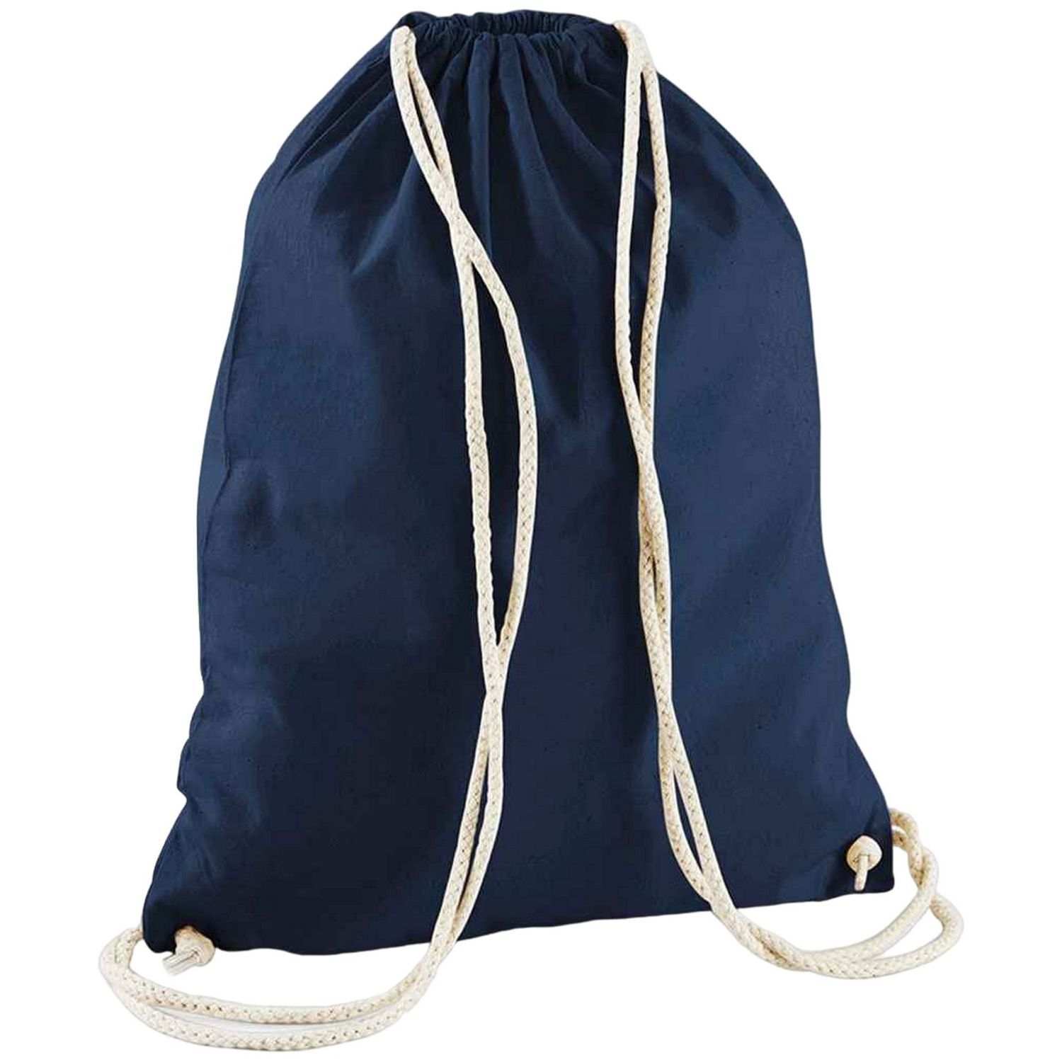 Westford Mill Cotton Drawstring Bag - French Navy