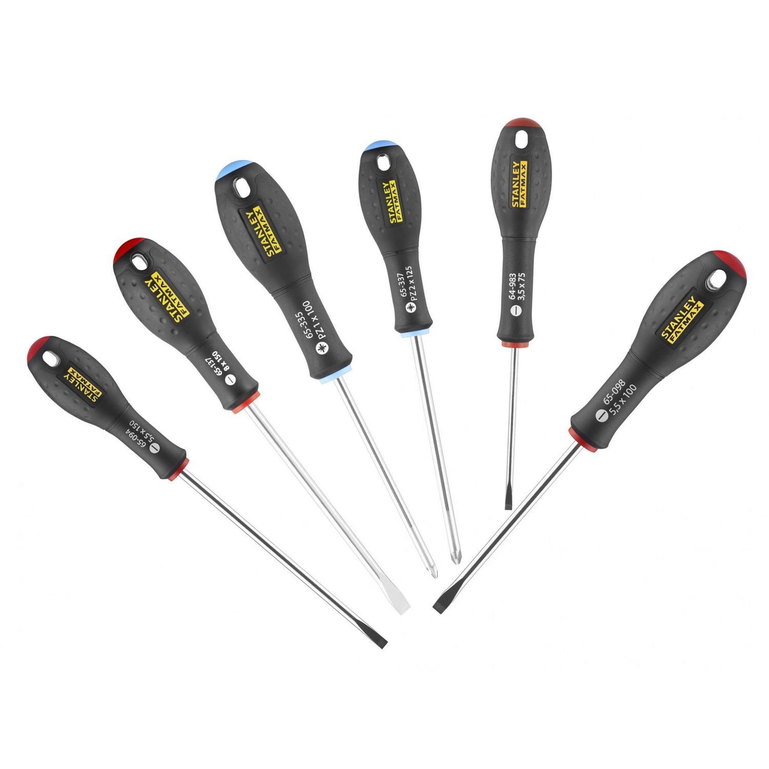Stanley Hand Tools Fatmax Screwdriver Set, 6 Piece - Multi Colour