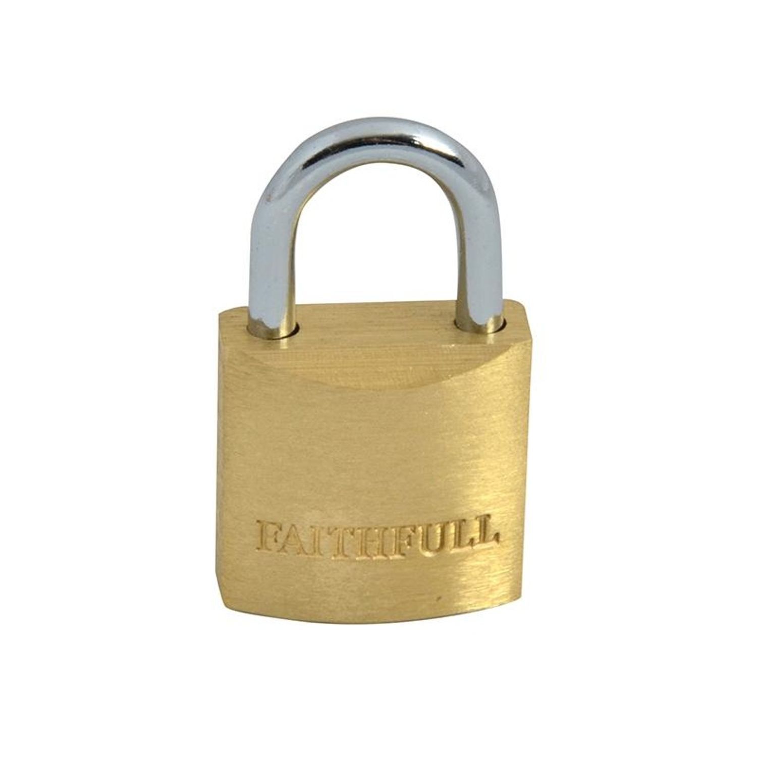 Faithfull Brass Padlock D - Multi Colour