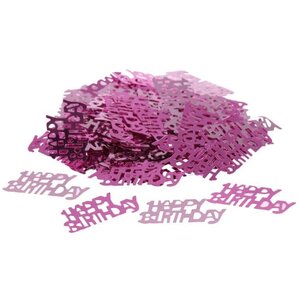 Pink Happy Birthday Confetti 12 Pack