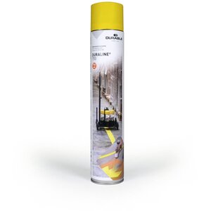 Duraline Floor Marking Spray 750ml - Permanent Line Paint - Yellow