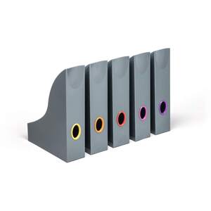 Varicolor Magazine Rack Document Desk File Organiser - 5 Pack - A4