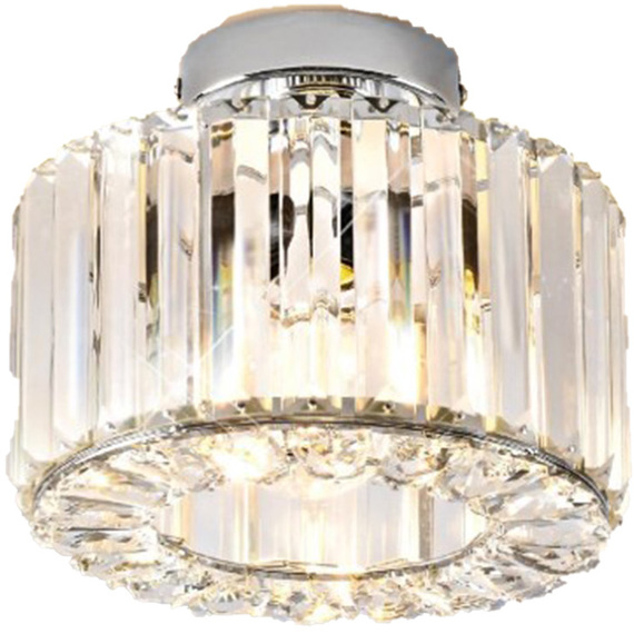 The Bath Plus TB+ Ceiling Light Crystal Silver
