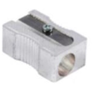 Oblong Single Hole Metal Pencil Sharpener - 10 Pack