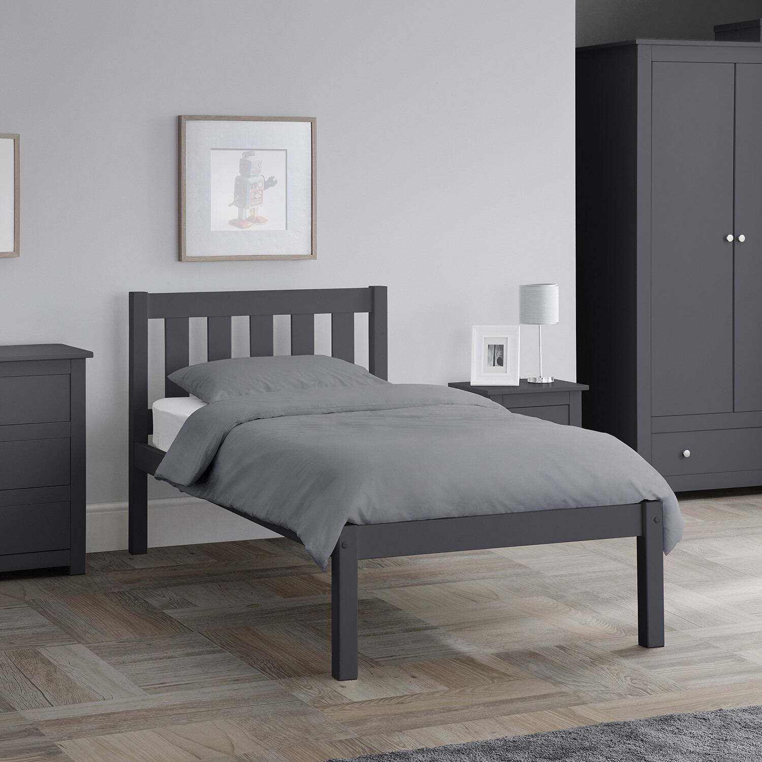 Luna Bed - Anthracite