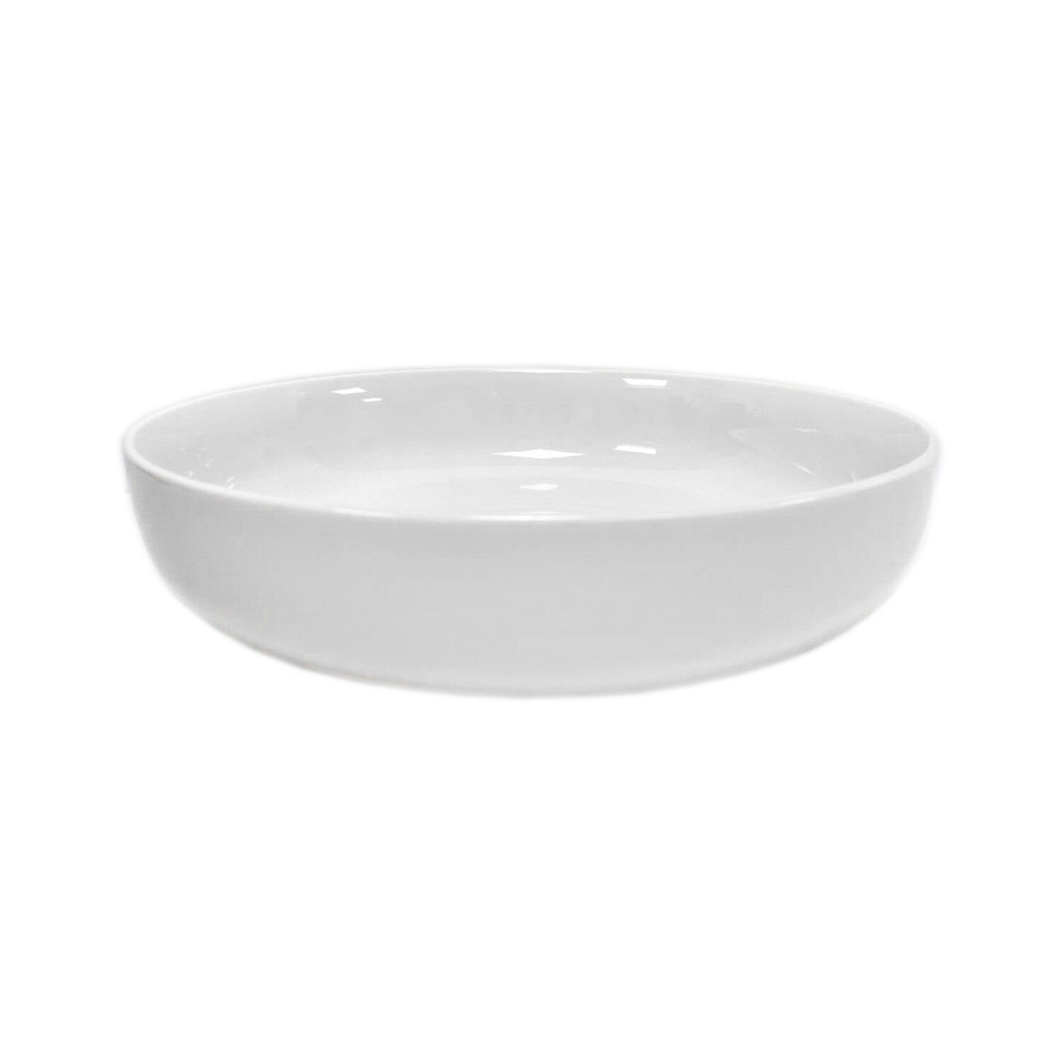 Contemporary White Large Serving Bowl