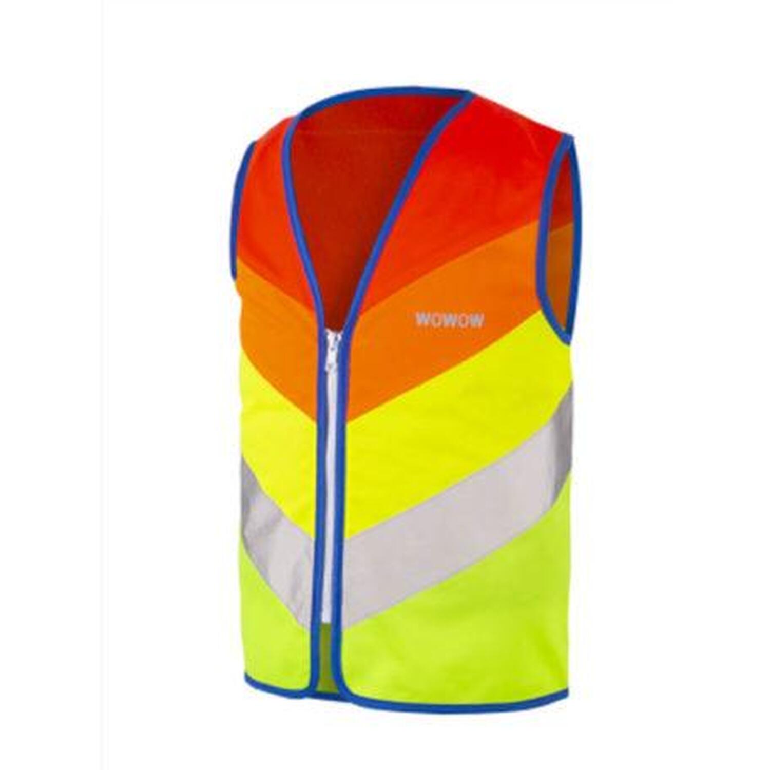 Wowow Rainbow Kids Reflective Safety Cycling Vest Fluo/Multicolour