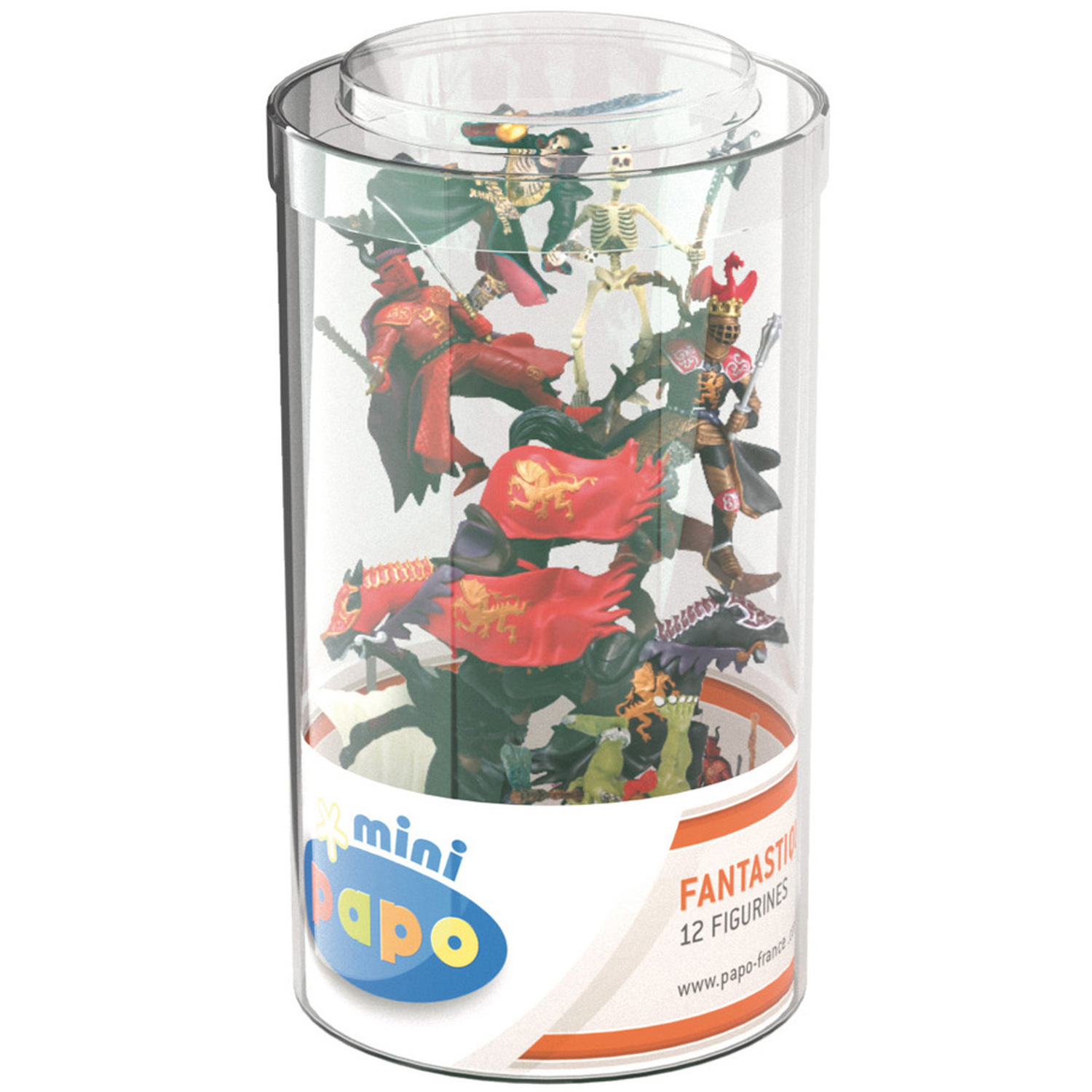 Image of PAPO Mini Papo Mini Fantasy Tube Toy Mini Figure Set - Black