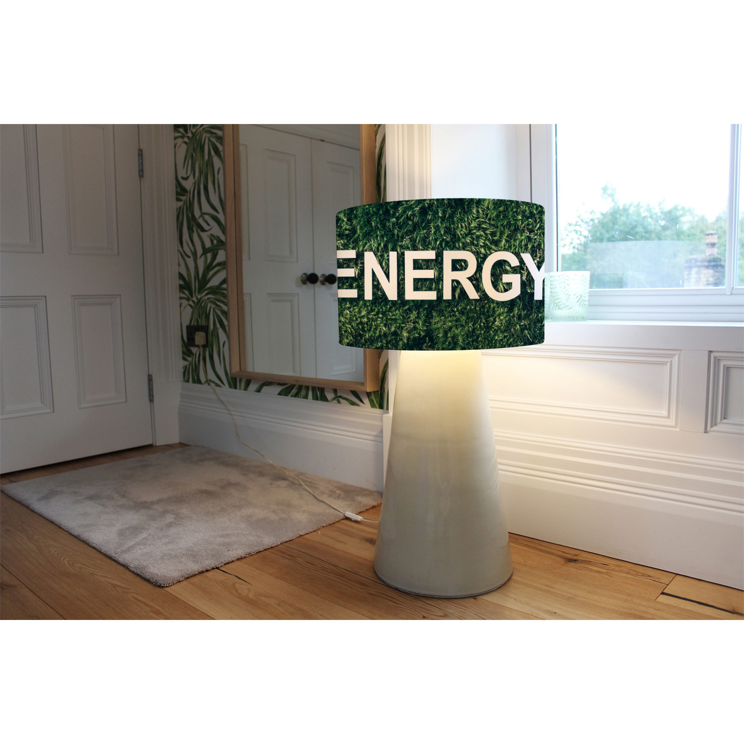 Wellness Energy Designer Lamp Ceiling Stylish Shade - Green / 40cm