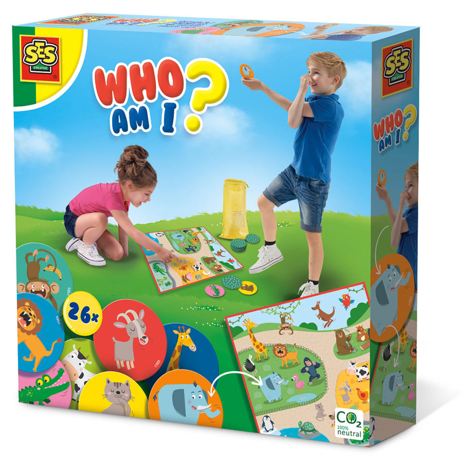 Image of SES CREATIVE Children's Who Am I Animals Set - Black