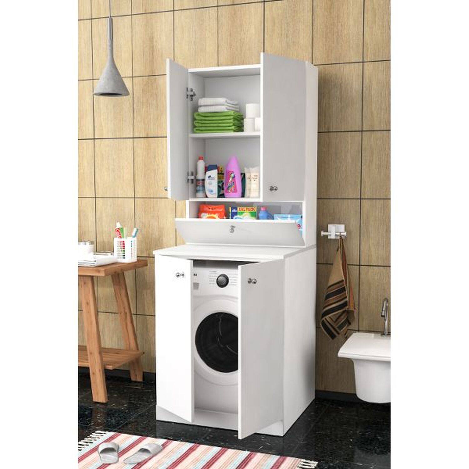 Elena Bathroom Cabinet - White