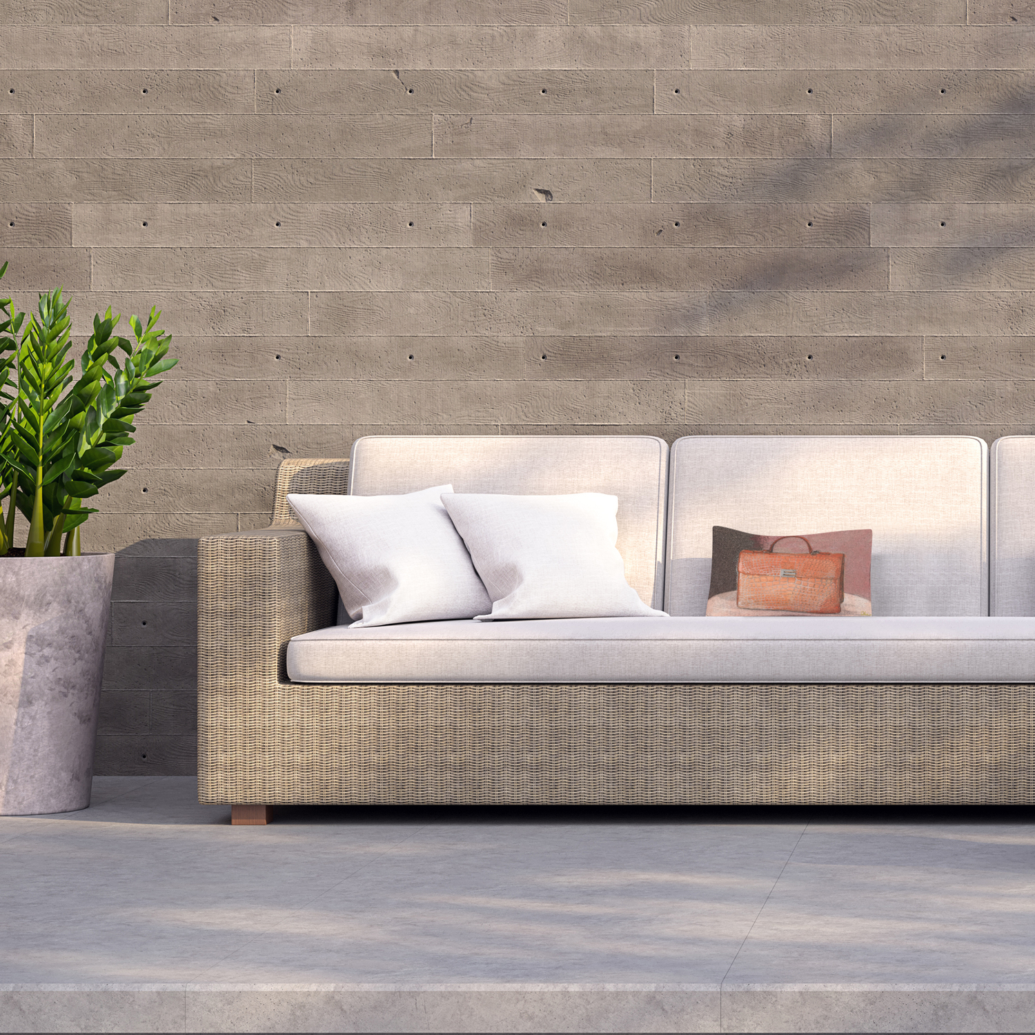 Brown Bag Outdoor Cushion - Brown