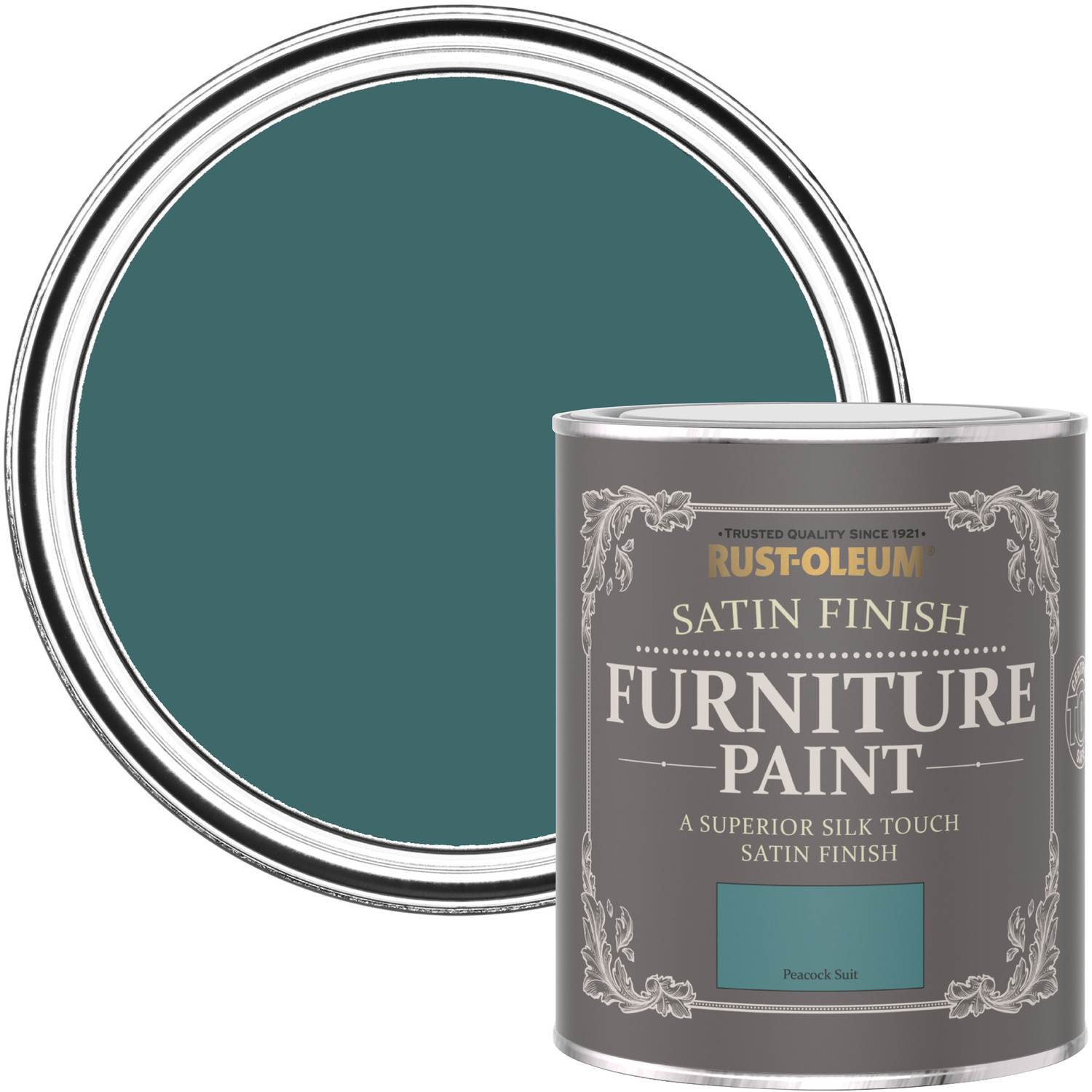 Rust-Oleum Satin Furniture Paint Peacock Suit - Blue