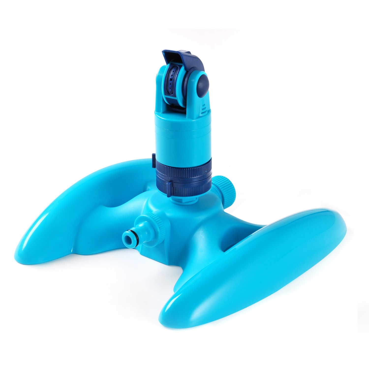 Cellfast Multipurpose Garden Watering Lawn Rotating Sprinkler Hozelock Compatible Plastic - Blue