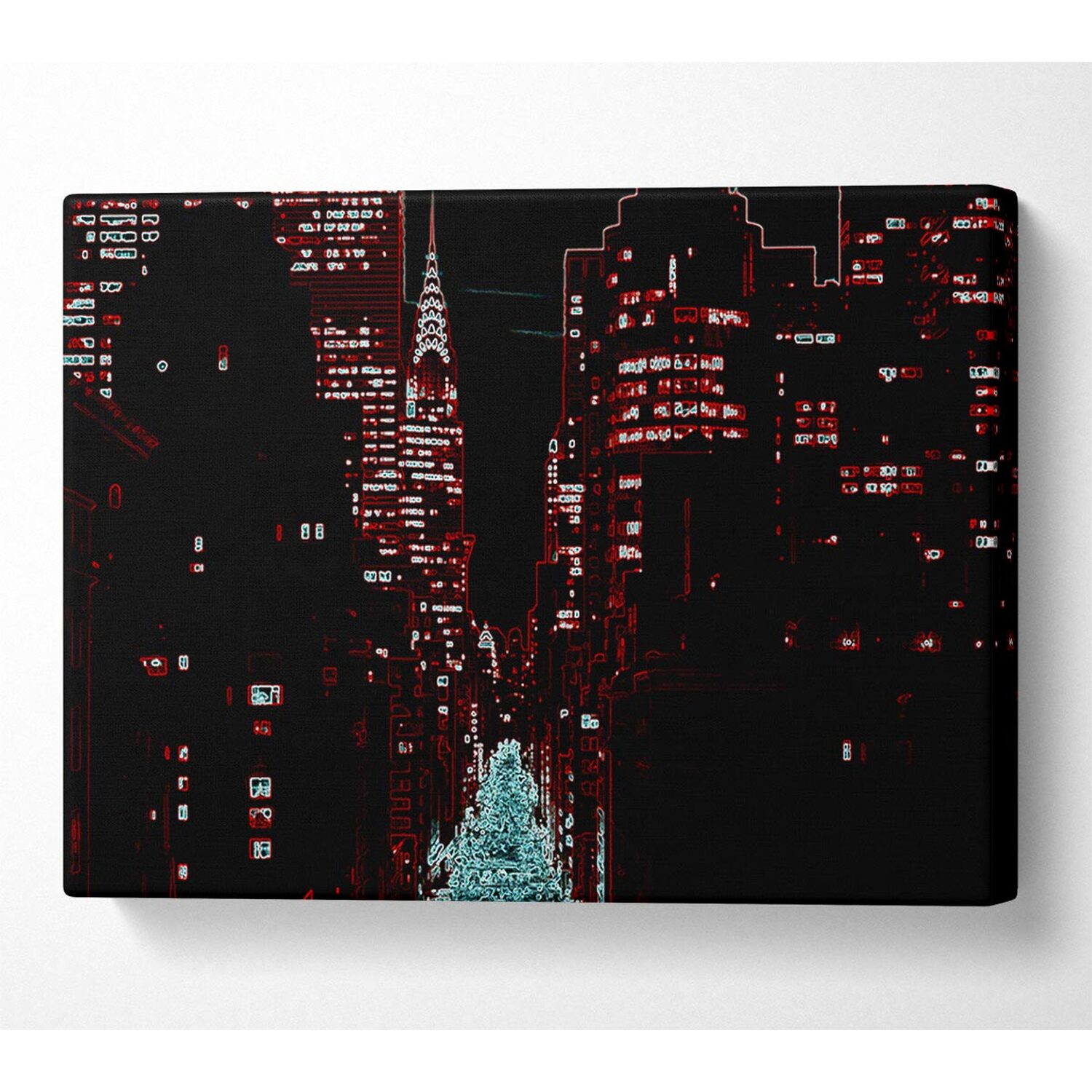 Wallart-Direct - New York 5Th Avenue Canvas Print Wall Art - Yellow / 101.6cm thumbnail