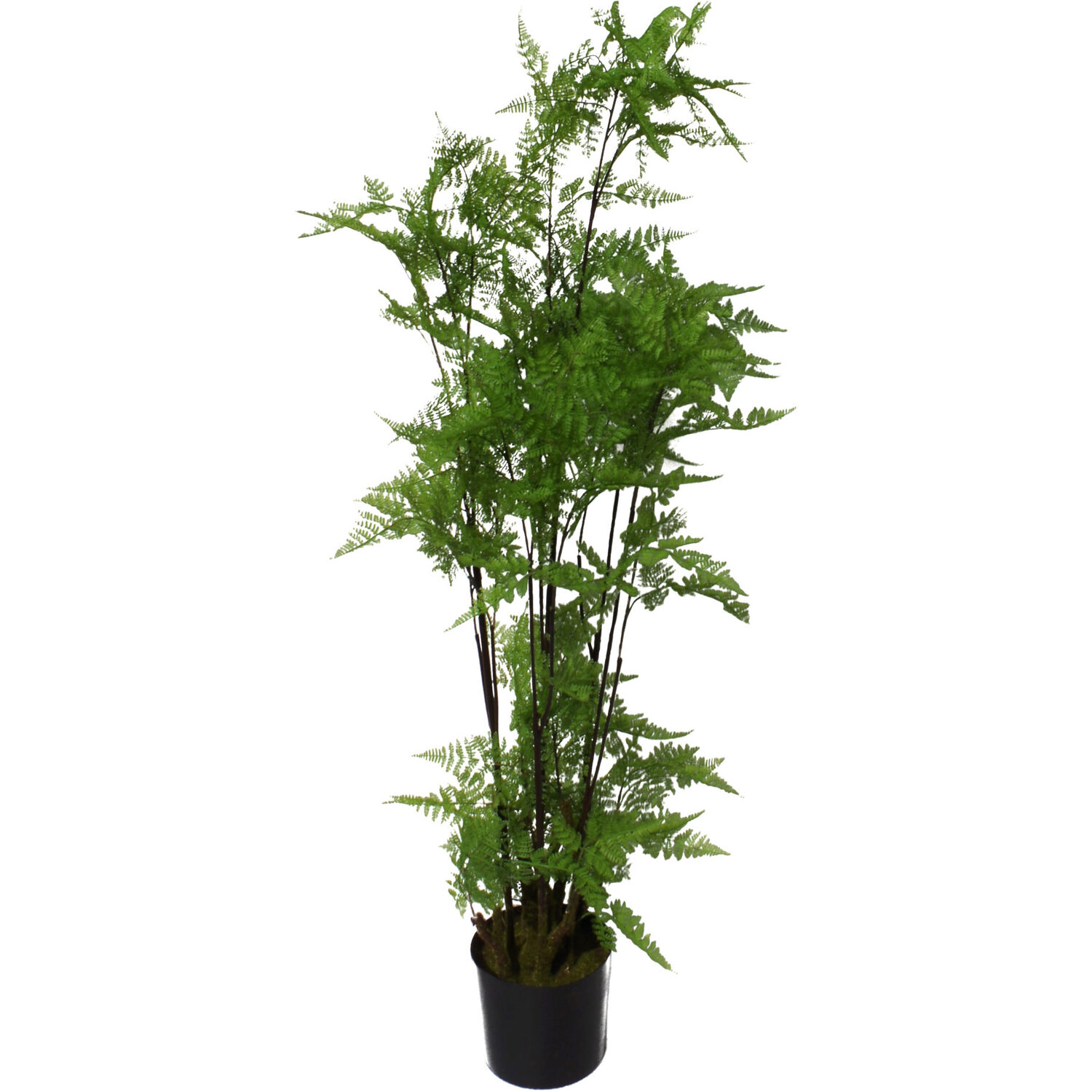 Artificial Moss Base Fern Foliage Plant Large - Green / 60cm