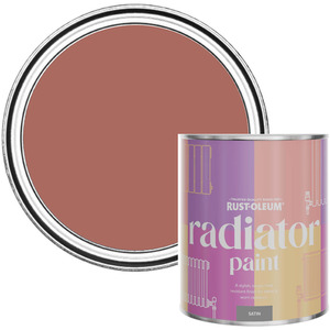 Rust-Oleum Radiator Paint in Satin Finish - Salmon 750ml